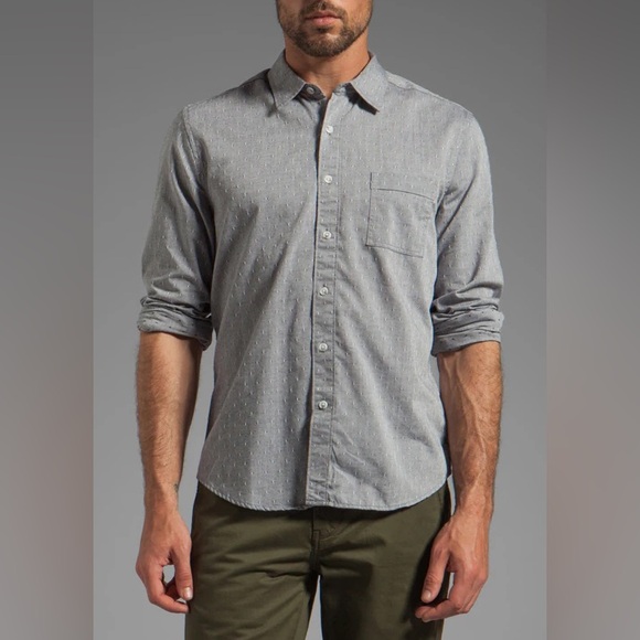 Life/after/denim Revolve Nightsky Chambray Button Down Market Street Shirt - Picture 1 of 9